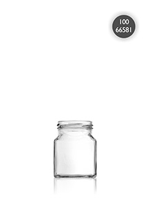 Imagen de Frasco de vidrio cuadrado Quadro