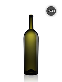 Botella burdeos cónica